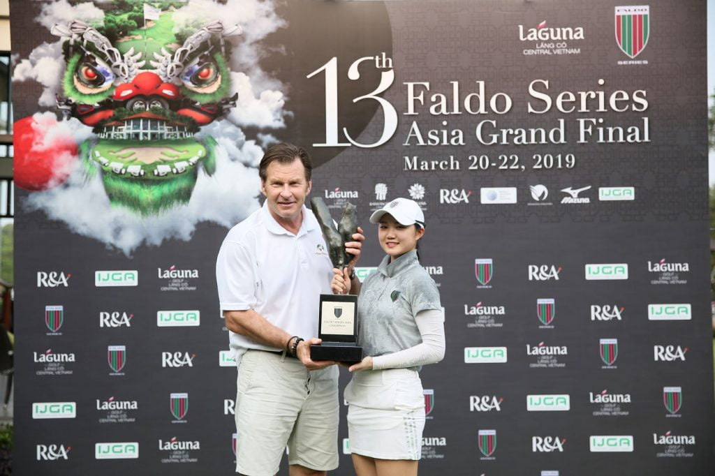 Chang Hsin chiao the current Faldo Series Asia Champion
