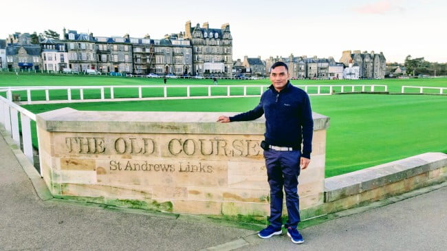 Bhupendra Singh at the Old Course - St. Andrews Links