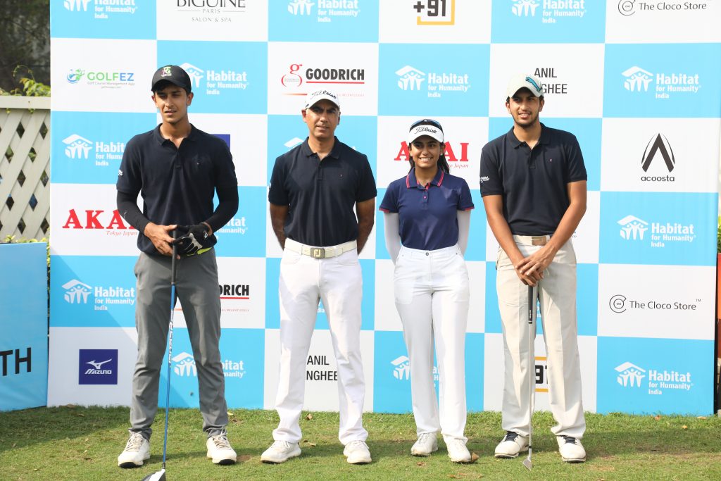 Aryan-Nath-Kunal-Bhasin-Ananya-Datar-and-Ahaan-Nath-at-third-Habitat-Charity-Golf