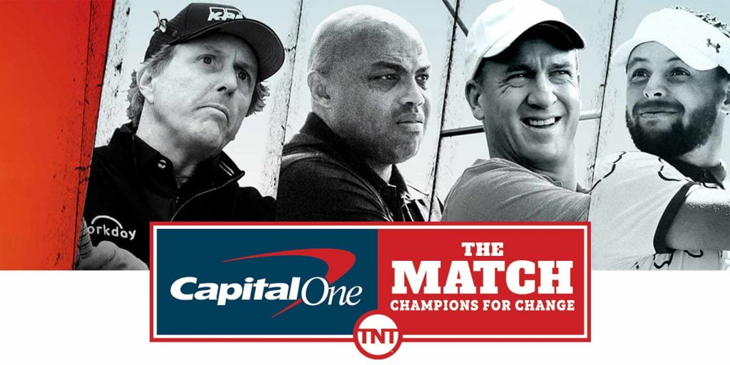 Phil Mickelson, Charles Barkeley, Peyton Manning and Stephen Curry