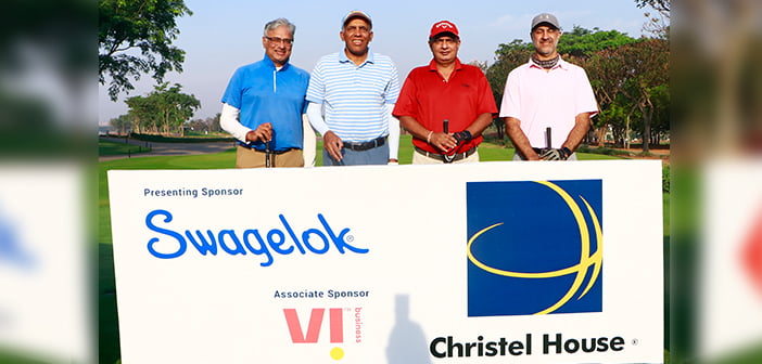 Ramesh Radhakrishnan, Suresh Sud, Vikram Vohra & Kanwaljit Singh at the Christel House Charity Golf event