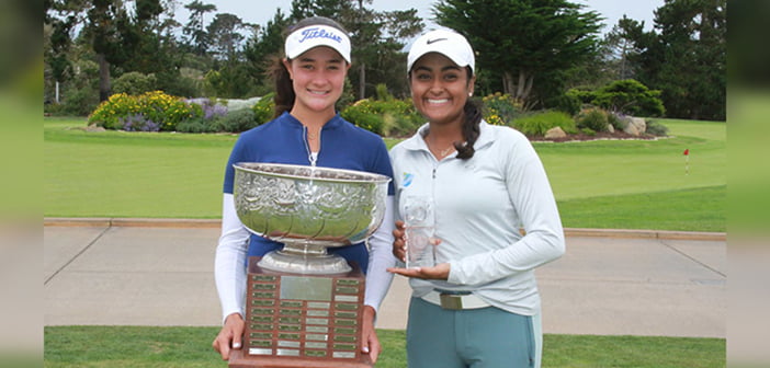 Kiara Romero (L) with Anika Varma (R)