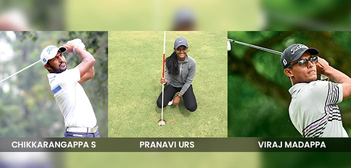 Chikka, Pranavi and Viraj are aiming to raise 5lakhs to support golf club staff