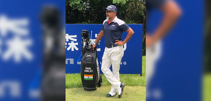 Rahil Gangjee at the Japan Golf Tour event