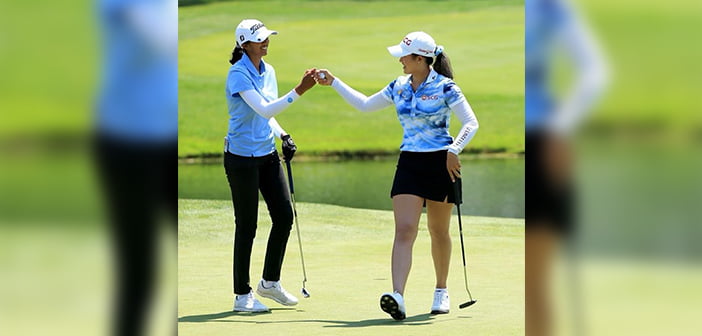 Aditi Ashok and Pajaree at Great Bay Lakes Invitational