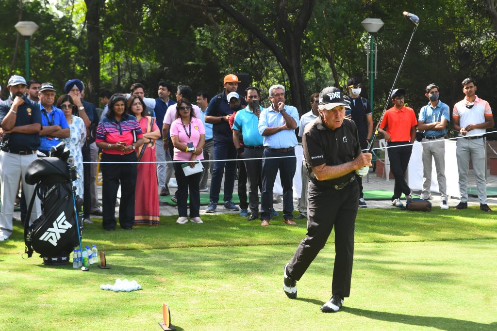 Gary Player during the clinic at DGC