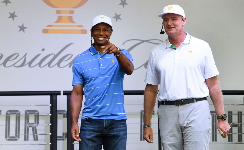Tiger Woods & Ernie Els at the 